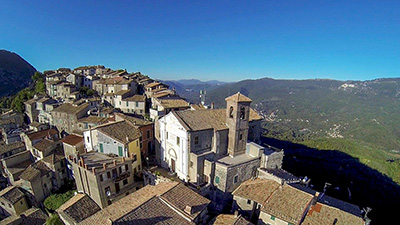 veduta aerea rocca canterano